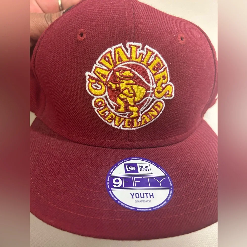 New Era Cleveland Cavaliers Maroon Snapback Hat Youth Size
